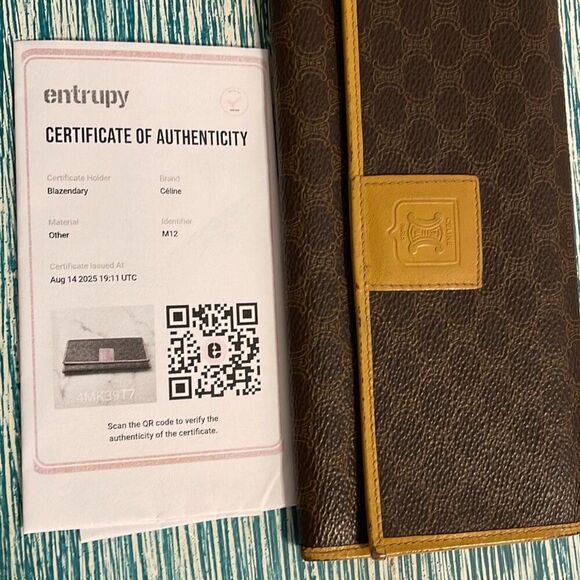 Celine Paris Macadam Pattern Bi-Fold Vintage Logo Wallet - Picture 12 of 14